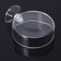 New Arrival Fish Tank Feeder Aquarium Shrimp Glass Feeding Bowl Clear Dish Tray H7ED