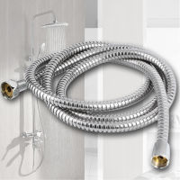 Stainless Steel Flexible Shower Hose Long Bathroom Shower Water Hose Extension Plumbing Pulling Tube Bathroom Accessories