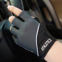 [COD] New mens and womens half-finger fitness sports fingerless non-slip breathable thin driving outdoor bicycle