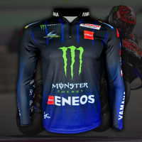 เสื้อแขนยาว MotoGP Monster Energy Yamaha เสื้อโมโตจีพีทีม มอนสเตอร์ เอเนียร์จี้ ยามาฮ่า #MG0022 รุ่น Fabio-Q#20 ไซส์ S-5XL