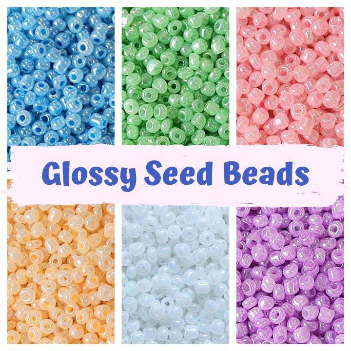 3mm 4mm Glossy Seed Beads 50g Lazada PH