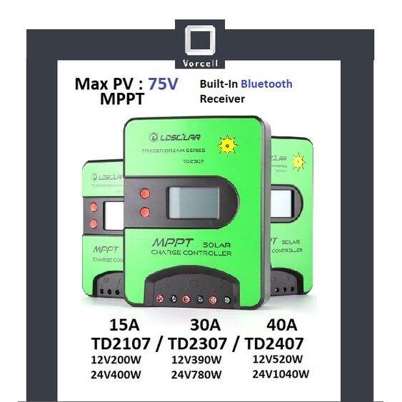 Ld Solar Tracer Dream 15atd2107 30atd2307 40a Td2407 Mppt Lifep04 Scc With Bluetooth 5909