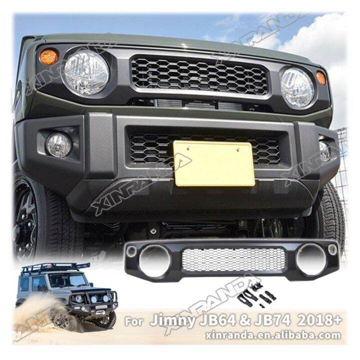 Front Grill For Suzuki Jimny JB64 JB74 2018-2020 Black/Silver ABS Car