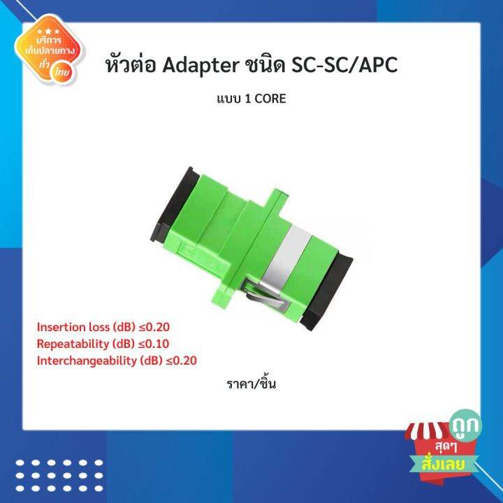 พร้อมส่ง-หัวต่อ-adapter-ไฟเบอร์ออฟติค-ชนิด-sc-lc-fc-ราคาต่อชิ้น