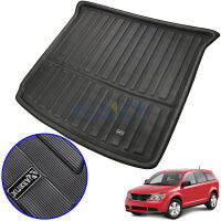 ด้านหลัง Trunk Boot Liner Cargo Mat ถาดพรมโคลน Kick Protector สำหรับ Dodge Journey สำหรับ Fiat Freemont 7-Seater 2009-2018