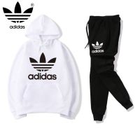 COD DSFWEWWWWW 2 Pcs/Set Couple Wear Hoodie Sweatshirt Long-sleeved Casual Wear Sports Long Pants Womens Set Wear