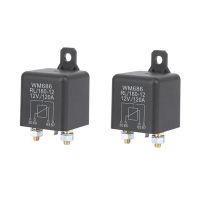 2 PCS Heavy Duty Split Charger Car Relay DC 12V Relay Battery Isolating Relay 12V / 120A Load for Car Trucks Car (12V / 120A)