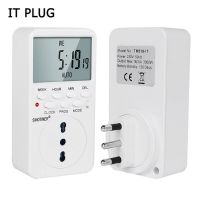 【Hot deal】 BR Plug Outlet Electronic Digital Timer Socket With Timer 220V AC Socket Timer Plug Time Relay Switch Control Programmable