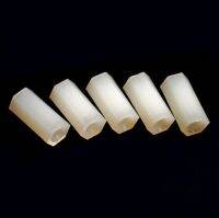 50 PCS M2.5 x 8mm Nylon Hexagonal Pillar M2.5 Female x Female Standoff Spacer Screws White Plastic Screws