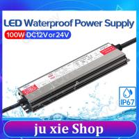 JuXie store 100W LED Driver DC12V DC24V IP67 Waterproof Lighting Transformers for Outdoor Lights Power SupplyAC100-265V 100W