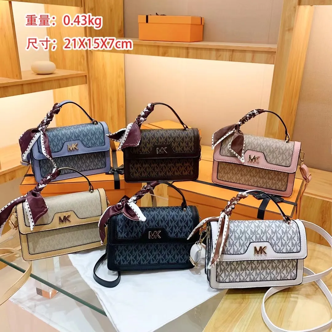 2023 new fashionable high-quality Internet celebrity small square bag  popular high-end sense Michael Kors one-shoulder cross-body bag MK women's  bag handbag in stock with box | Lazada