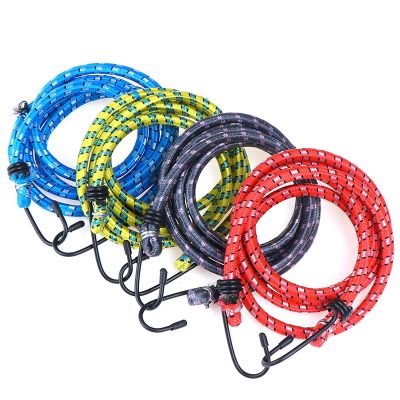 ；‘【； 1Pc 1.5M Bungee Cord Strap Heavy Tarp Stretch Elastictie Down Hooks Bicycle Tied