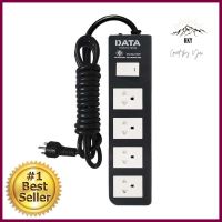 รางปลั๊กไฟ 4ช่อง 1สวิตช์ DATA APDW424 16 แอมป์ 5 ม. สีดำPOWER STRIP DATA APDW424 4-OUTLET 1-SWITCH 16A 5M BLACK **โปรโมชั่นสุดคุ้ม โค้งสุดท้าย**