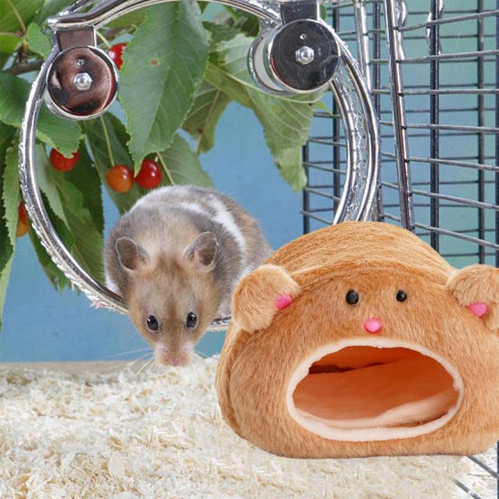 hamster-warm-nest-small-animals-pllush-brown-cage-pet-bed-w7t7