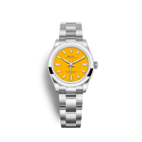 นาฬิกาข้อมือ Rolex Oyster Perpetual (OP) Yellow 31,36,41MM (Top Swiss) (สินค้าพร้อมกล่อง) (ขอดูรูปเพิ่มเติมได้ที่ช่องแชทค่ะ)