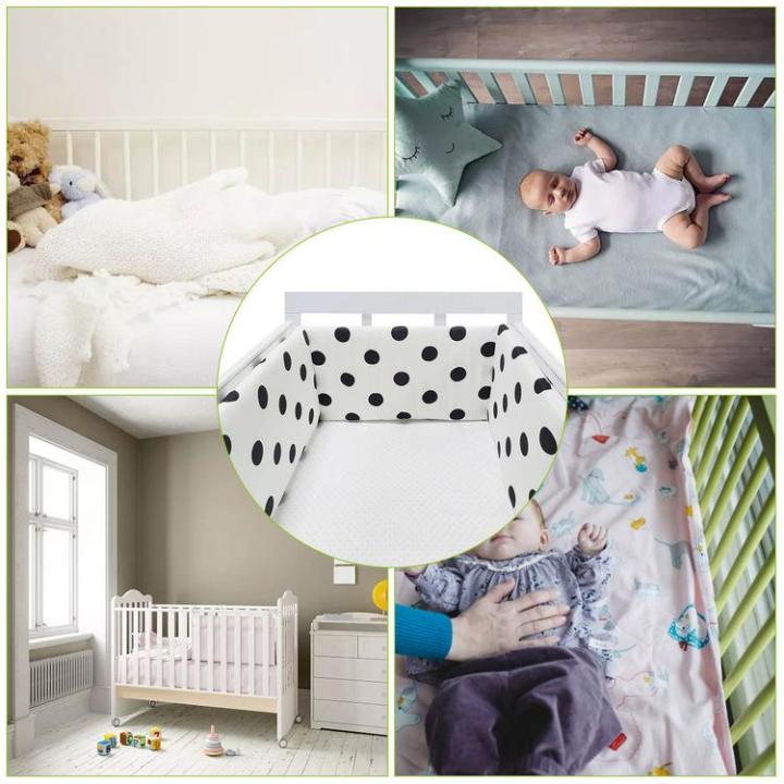 breathable-baby-crib-bumper-pads-skin-friendly-crib-liner-bumpers-padded-crib-protector-cotton-soft-toddler-crib-bedding-bumpers-beautiful