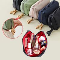 Double Zipper Cosmetic Bag For Women 2023 New Hot Travel Makeup Brushes Bag Lipstick Storage Bag Beauty Case Waterproof Wash Kit