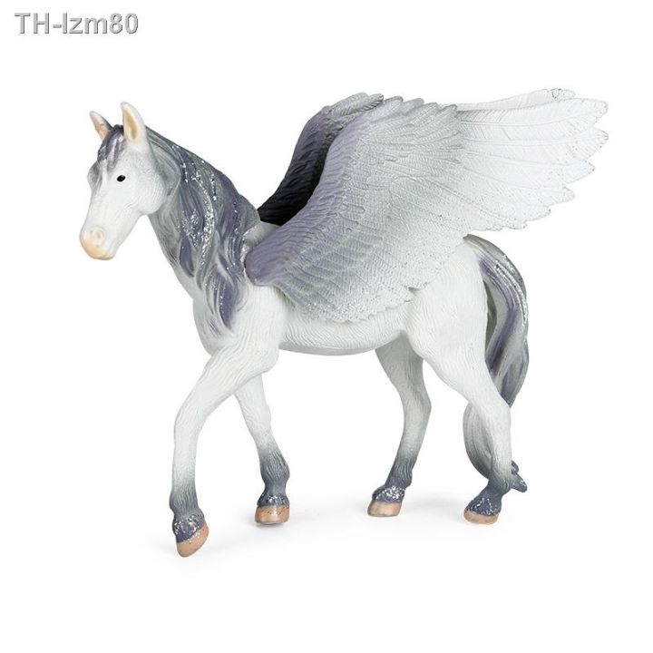 ของขวัญ-การจำลองตำนานและตำนานของยุโรปพระเจ้าม้า-pegasus-unicorn-ม้า-beast-static-สัตว์ของเล่นตกแต่ง