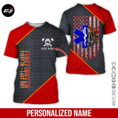 2023  Personalized Name EMT Firefighter Paramedic 3D All Over Printed Clothes GT177