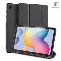 ?ส่วนลด?Casing Tablet สำหรับซัมซุงกาแล็กซีแท็บ S6 Lite เคส DUX DUCIS เคสป้องกันแบบสามพับโดมพร้อมที่ใส่ดินสอ