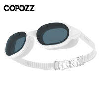 Copozz Professional Goggles Anti-Fog UV Protection ปรับแว่นตาว่ายน้ำผู้ชายผู้หญิงกันน้ำซิลิโคนแว่นตาอาบน้ำ Eyewear