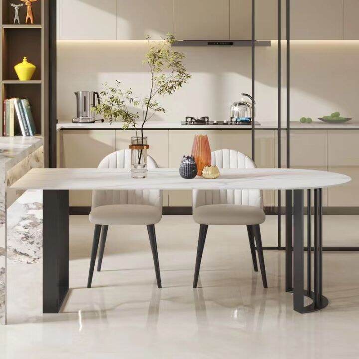 Minimalist rock island dining table Modern simple small-sized dining