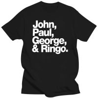 เสื้อยืด John Paul เสื้อผ้าบุรุษจอร์จและริงโกรอยัลบลูวงดนตรีอย่างเป็นทางการ