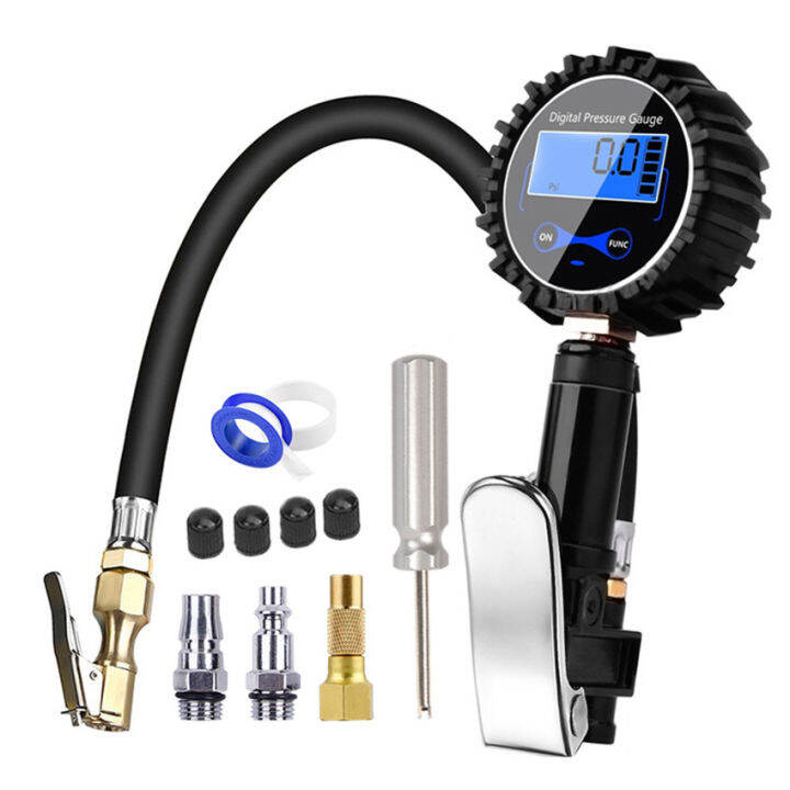 Digital tire inflator with pressure gauge, 200PSI heavy duty inflator ...