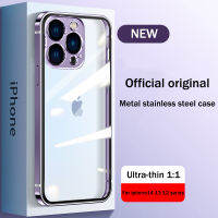 สำหรับ Iphone 14 Pro เคสโทรศัพท์สูงสุด IPhone13 12ตัวดูดแม่เหล็ก Magsafe เลนส์รวมทุกอย่างใหม่ฝาครอบป้องกันสแตนเลสระดับไฮเอนด์