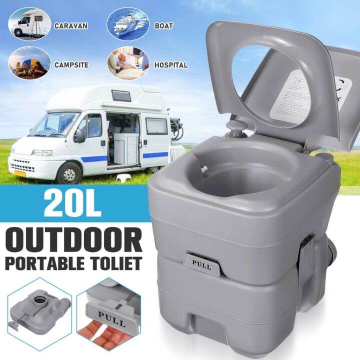 20L Flush Outdoor Toilet Caravan Mobile Potty Toilet portable toilet wc