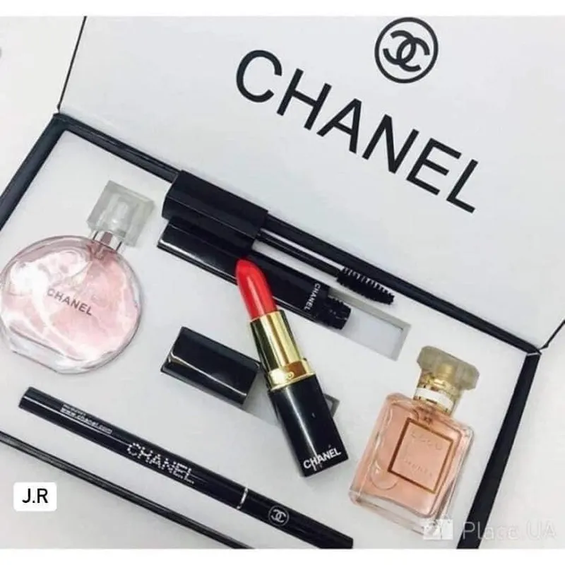 ＣＨＡＮＥＬ 5in1 Gift Set Perfumex2 Lipstick Mascara Eyebrow Pencil