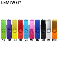 USB 2.0 OTG Flash Drive 64GB 32GB Colorful Mini U Disk 16GB 8GB Cute Cartoon Pendrive Memory Stick Pen Drive