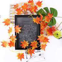 [Warm Homie] 2.3M อินเทรนด์สีแดงฤดูใบไม้ร่วงใบ Garland Maple Leaf Vine Fake Foliage Home Decor