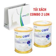 Túi 2 lon Sữa bột Wincofood Bonecare Calcimax+ 900g dành cho người từ 18