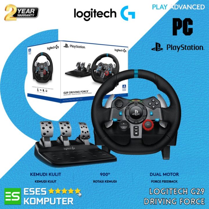 Logitech G29 Steering Wheel for PS3, PS4, PS5 and PC 