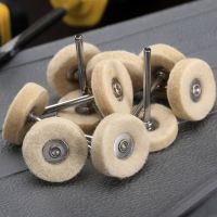 【CW】₪  10Pcs Metal Sanding Polishing Buffing Grinding 25mm Wool Round Felt