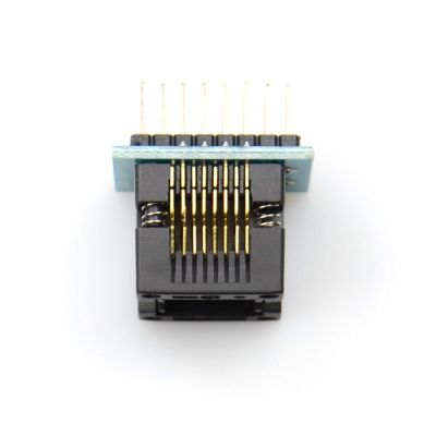 Original SOIC8 SOP8 to DIP8 Wide-Body Seat 150mil Programmer Adapter Socket Blue SA602 IC Test Clip Conversion Burner Smart Chip Calculators