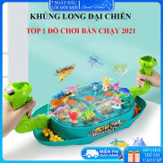Đồ chơi trẻ em đại chiến khủng long duel dinosaur bắn bi vui nhộn