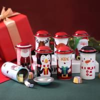 15Pcs Christmas Candy Boxes Snowman Santa Claus Storage Bottles Candy Gift Boxes Christmas Candy Jars Candy Storage Boxes Storage Boxes