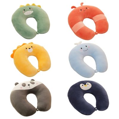 ☁♀ T8WE Soft U-Shaped Neck Protection Pillow Office Sleep Cushion Travel Car Train Head Support Pillow for Adults Child