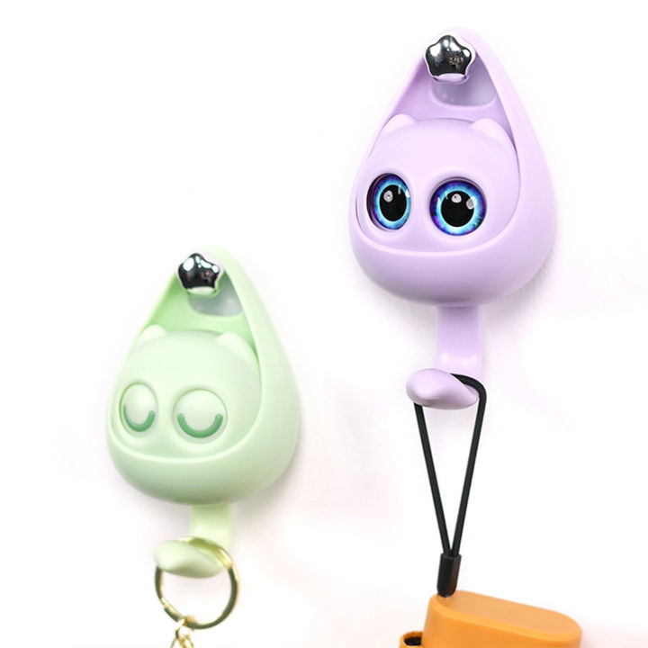 Kawaii Big Eyes Cat Wall Hook Hanger Key Holder Seamless Dormitory