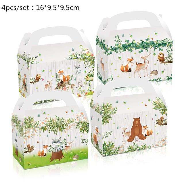 hot-qikxgsghwhg-537-woodland-สัตว์-disposable-tableware-ป่าหมี-fox-ถ้วยผ้าเช็ดปาก-jungle-safari-happy-birthday-party-decor-เด็ก-boy-girl