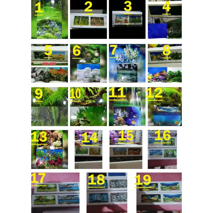 1 roll Aquarium background 12inches height Lazada PH