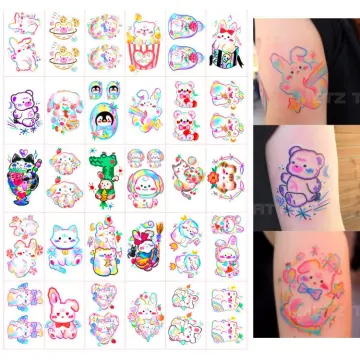 Buy Kids Temporary Tattoos 104 Birthday Girl Party Favors, DIY Home  Activity, Gift, Cute Temp Tats, Princess, Girl Power, Flower, Rainbow  Online in India - Etsy