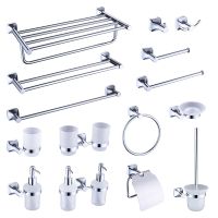 【jw】﹍ Toalheiros Cromado Cromo Escova Rack Anel De Toalha Robe Hook Acessórios Hardware Do Banheiro