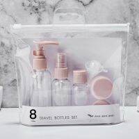 【YF】✔►♝  8PCS Refillable Bottles Set Cosmetics Plastic Pressing Spray Bottle Makeup Tools for