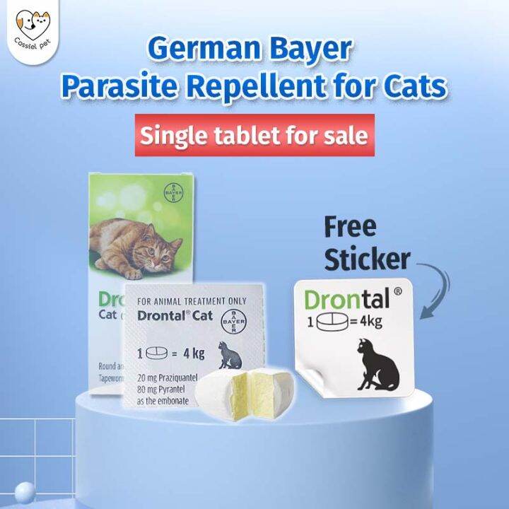 Drontal Plus 1 Tablet Tasty Dewormer Tablets for Cats BAYER Lazada PH