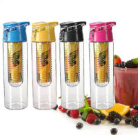 700มิลลิลิตรกีฬาน้ำมะนาวขวดแบบพกพาผลไม้ Infusing Infuser ขวดน้ำตั้งแคมป์ท่องเที่ยวขวด