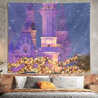 Disney Wall Covering Castle Tapestry Background Cloth Bedroom Decoration