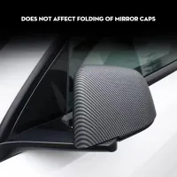 Side Mirror Cover Rearview Mirror Cover Protection for Model Y 2021-2023 Exterior Accessories (ABS)